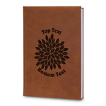 Mums Flower Leatherette Journal - Large - Double Sided (Personalized)