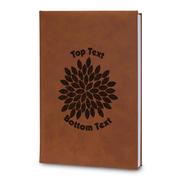 Custom Mums Flower Leatherette Journal - Large - Double Sided (Personalized)