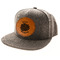 Mums Flower Leatherette Patches - LIFESTYLE (HAT) Circle