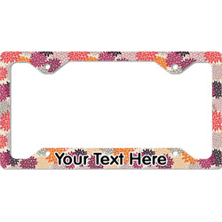 Mums Flower License Plate Frame - Style C (Personalized)