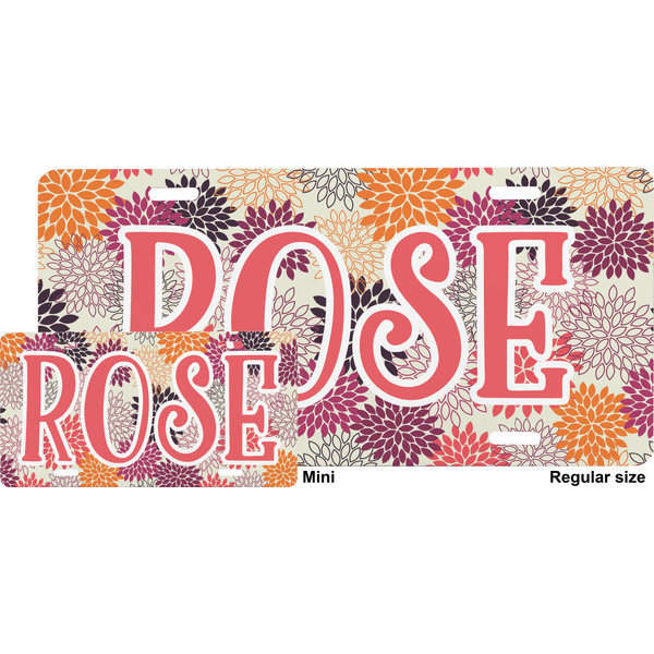 Mums Flower License Plate (Sizes)