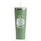 Mums Flower RTIC Everyday Tumbler with Straw - 28oz - Light Green - Single-Sided (Personalized)