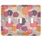 Mums Flower Light Switch Cover (3 Toggle Plate)
