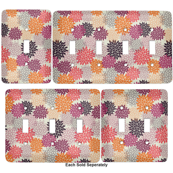 Mums Flower Light Switch Covers all sizes