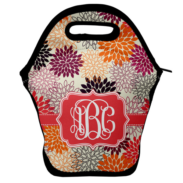 Custom Mums Flower Lunch Bag w/ Monogram