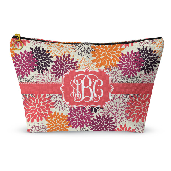 Custom Mums Flower Makeup Bag - Small - 8.5"x4.5" (Personalized)