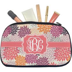 Mums Flower Makeup / Cosmetic Bag - Medium (Personalized)