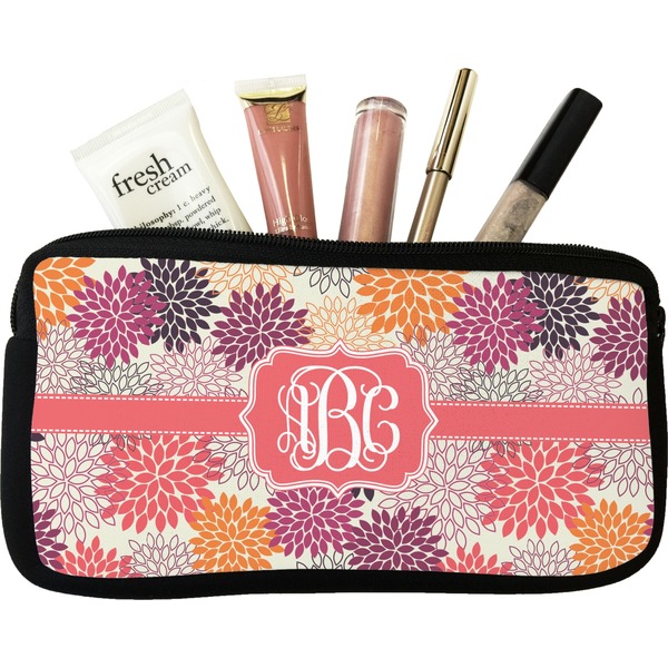 Custom Mums Flower Makeup / Cosmetic Bag - Small (Personalized)
