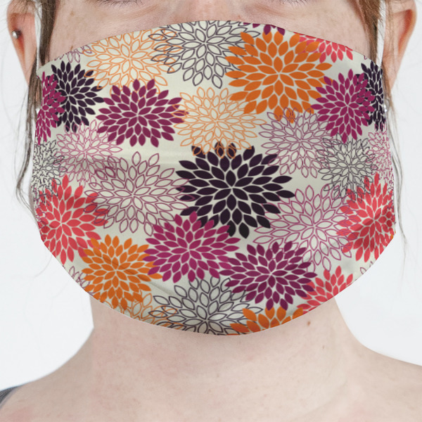 Custom Mums Flower Face Mask Cover