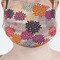 Mums Flower Mask - Pleated (new) Front View on Girl