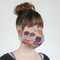 Mums Flower Mask - Quarter View on Girl