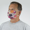 Mums Flower Mask - Quarter View on Guy