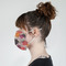 Mums Flower Mask - Side View on Girl