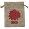 Mums Flower Burlap Gift Bag (Personalized)