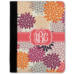 Mums Flower Notebook Padfolio - Medium w/ Monogram