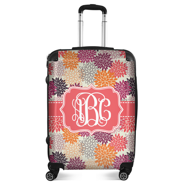 Custom Mums Flower Suitcase - 24" Medium - Checked (Personalized)