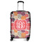 Mums Flower Suitcase - 24" Medium - Checked (Personalized)