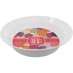 Mums Flower Melamine Bowl (Personalized)