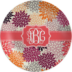 Mums Flower Melamine Plate (Personalized)