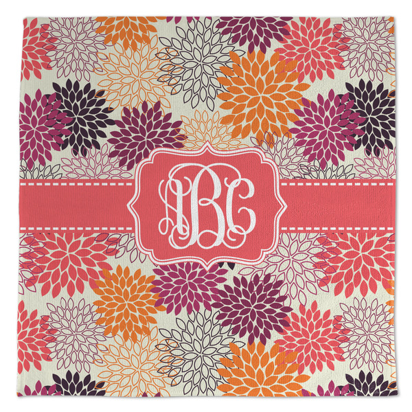 Custom Mums Flower Microfiber Dish Towel (Personalized)
