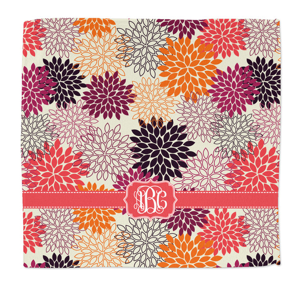 Custom Mums Flower Microfiber Dish Rag (Personalized)