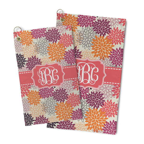 Mums Flower Microfiber Golf Towel - PARENT/MAIN