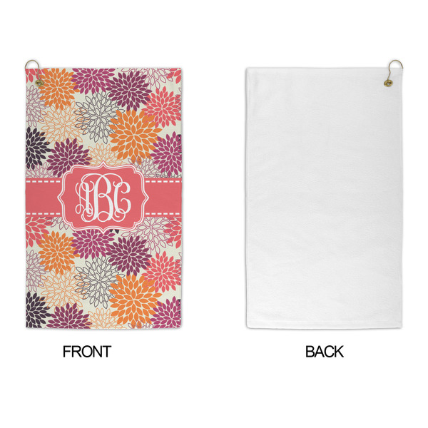Mums Flower Microfiber Golf Towels - APPROVAL