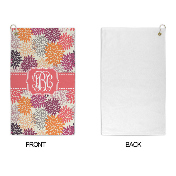 Mums Flower Microfiber Golf Towels - APPROVAL