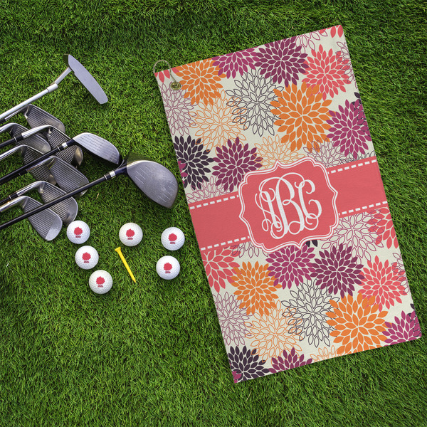 Mums Flower Microfiber Golf Towels - LIFESTYLE