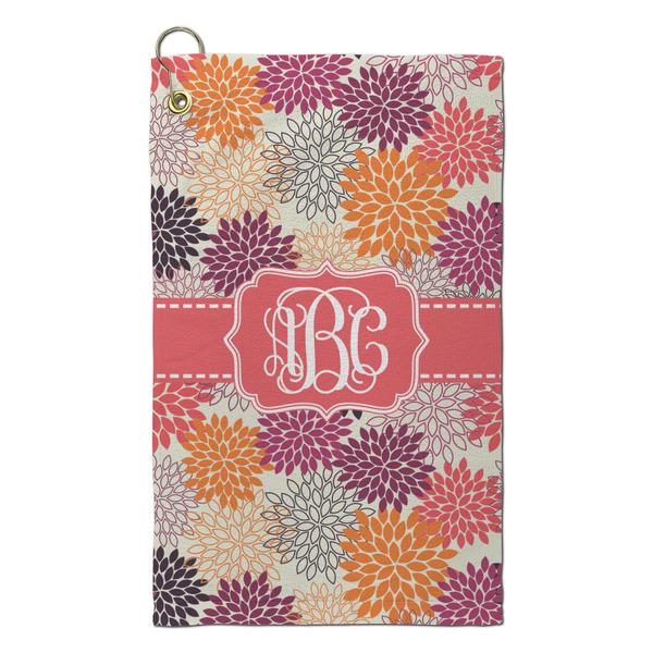 Custom Mums Flower Microfiber Golf Towel - Small (Personalized)