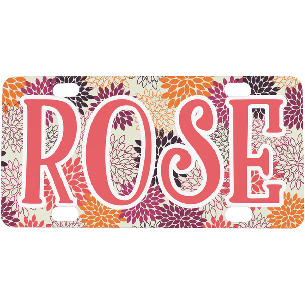 Custom Mums Flower Mini/Bicycle License Plate (Personalized)