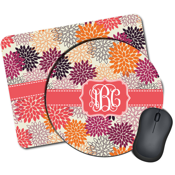 Custom Mums Flower Mouse Pad (Personalized)