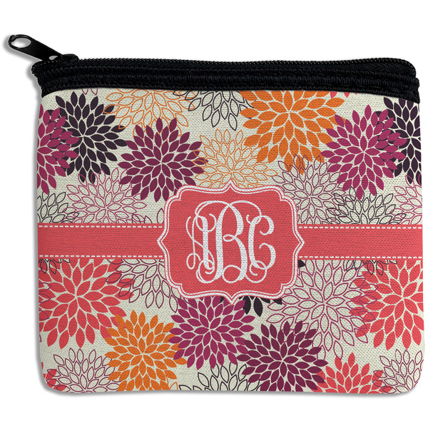 Custom Mums Flower Rectangular Coin Purse (Personalized)