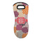 Mums Flower Neoprene Oven Mitt - Single w/ Monogram