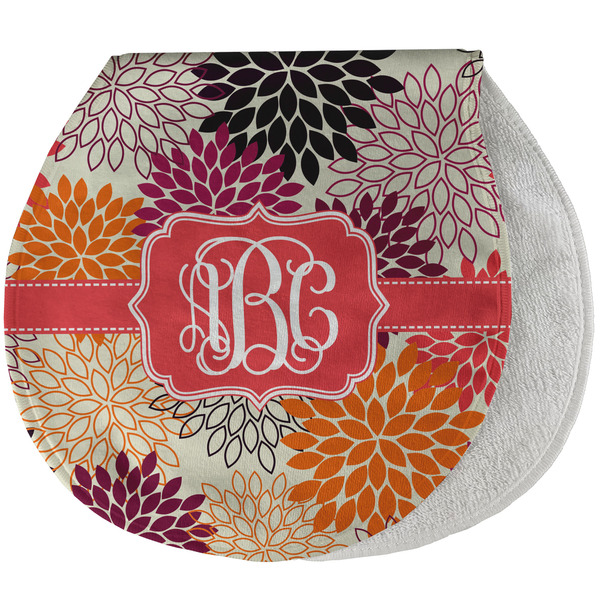 Mums Flower New Baby Burp Folded