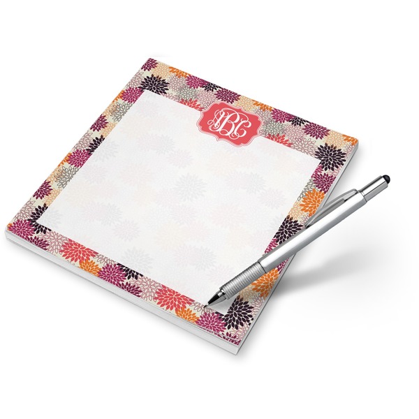 Custom Mums Flower Notepad (Personalized)
