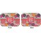 Mums Flower Octagon Placemat - Double Print Front and Back