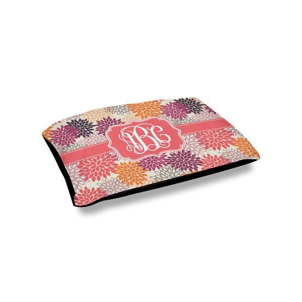 Custom Mums Flower Outdoor Dog Bed - Small (Personalized)