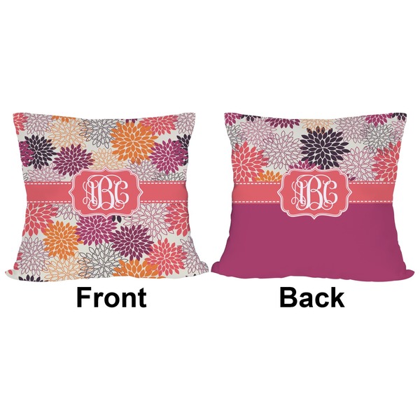 Mums Flower Outdoor Pillow - 20x20