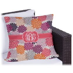 Mums Flower Outdoor Pillow (Personalized)
