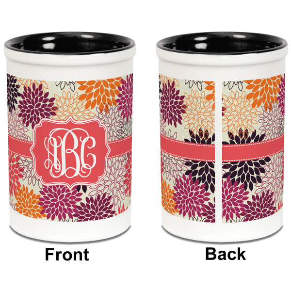 Mums Flower Pencil Holder - Black - approval