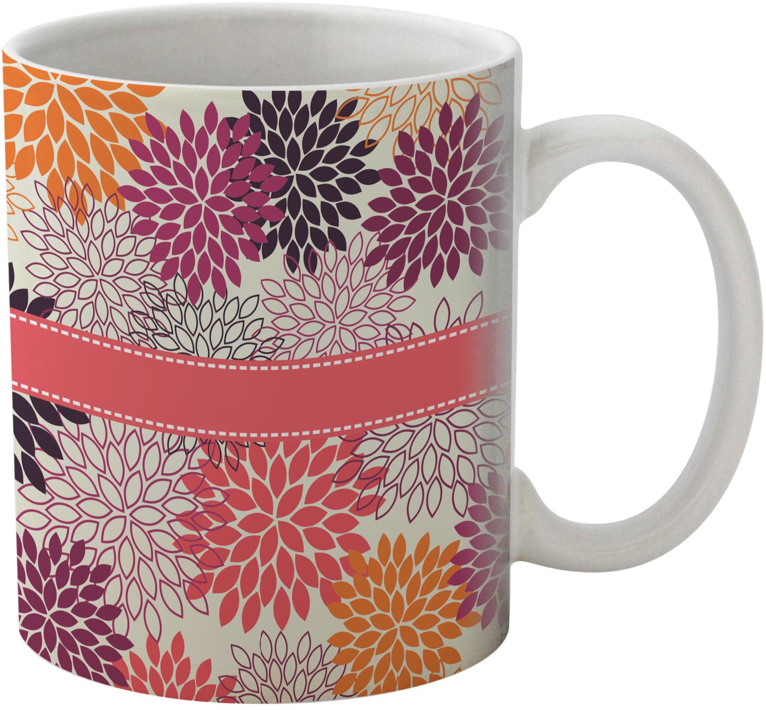Mums Flower Coffee Mug (Personalized) YouCustomizeIt