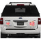 Mums Flower Personalized Square Car Magnets on Ford Explorer