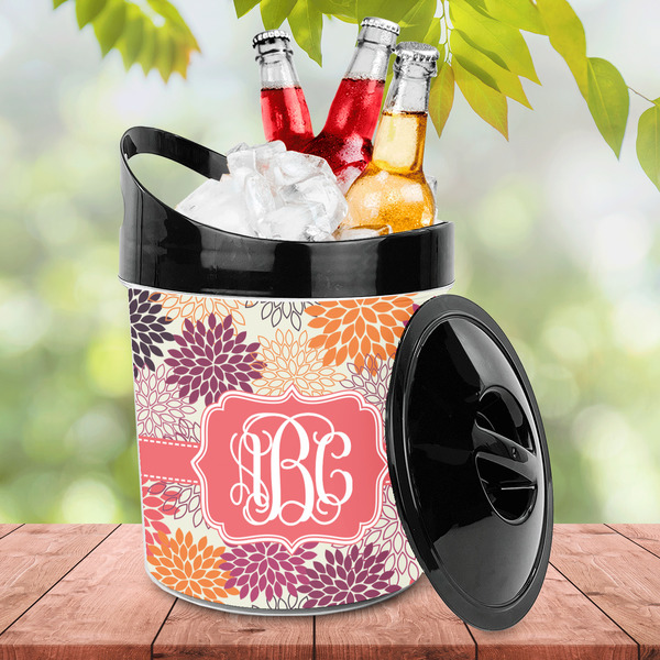 Mums Flower Plastic Ice Bucket - LIFESTYLE