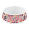 Mums Flower Plastic Dog Bowl - Small (Personalized)