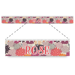 Mums Flower Plastic Ruler - 12" (Personalized)