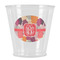 Mums Flower Plastic Shot Glass (Personalized)