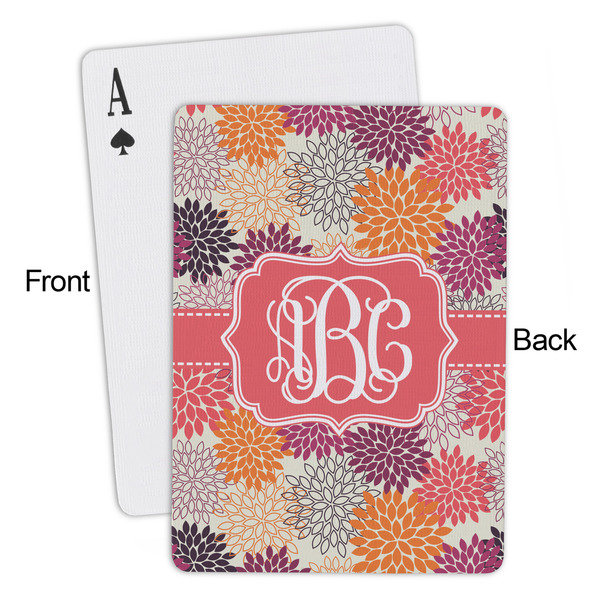 Mums Flower Playing Cards - Approval