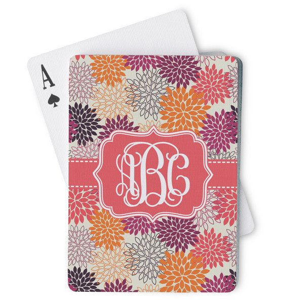 Custom Mums Flower Playing Cards (Personalized)