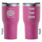 Mums Flower RTIC Tumbler - Magenta - Double Sided - Front & Back